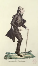 Je viens des Feuillants, caricature de la Révolution française, c.1791-92